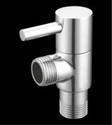 BRASS ANGLE COCK SQUARE W/FLANGE - AQUANT -  ( CHROME -  - 0x15 mm - 0inchX0.6inch )