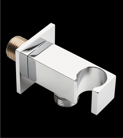 WALL OUTLET W/HAND SHOWER STAND BRASS - AQUANT - ( CHROME - - 0x15 mm - 0inchX0.5inch )