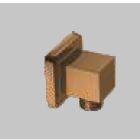 BRASS SQUARE WALL OUTLET - AQUANT - ( BRUSHED ROSE GOLD - - 0x0 mm - 0inchX0inch )