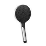 OCTANE FLEXI NOZZLE HAND SHOWER 120MM ROUND SHAPE TRIFLOW WITH RUBIT CLEANING SYSTEM W/O HOSE - JAQUAR FAUCET - ( CHROME - OCTANE SHOWERS - 0x120 mm - 0inchX4.8inch )