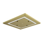 DUOFLO SHOWER SQUARE SHAPE LED LIGHT W/REMOTE CONTROL - JAQUAR FAUCETS - ( ANTIQUE BRONZE - OVERHEAD SHOWER - 450x450 mm - 18inchX18inch )