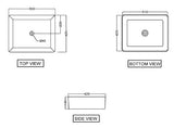 TABLE TOP BASIN - JAQUAR SWARE - ( GRM - JDS - 510x400 mm - 20.4inchX16inch )