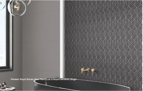 ROYAL STONEX NERO TREND LUST HL - CREANZA -  (  - CREANZA EVOQ ART - 1200x600 mm - 48inchX24inch )