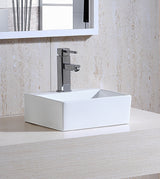TABLE WALL MOUNTED WASH BASIN W/TAP HOLE - AQUANT -  ( WHITE -  - 330x295x125 mm - 13.2inchX11.8inchX5inch )