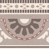 SOIL PETALS BORDER MATT - SIMPOLO-TILES -  (  - TINY TILE MATT - 198x198 mm - 7.8inchX7.8inch )