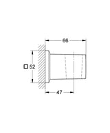 ALLURE BRILLIANT SHOWER HOLDER - GROHE -  ( CHROME - G5 - ALLURE BRILLIANT - 0x15 mm - 0inchX0.6inch )