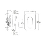 ALEO-EXPOSED BATH AND SHOWER TRIM - KOHLER PREMIUM -  ( POLISHED CHROME - PREMIUM - 0x15 mm - 0inchX0.5inch )