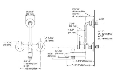 4 WAY EXP PART FOR B/SHWR W/DIV&HANDSWR - KOHLER POPULAR -  ( POLISHED CHROME - POPULAR - 0x15 mm - 0inchX0.5inch )