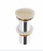 WASTE COUPLING W/POP UP FOR STONE - AQUANT - ( TRAVERTINE MARBLE - - 32x12 mm - 1.28inchX0.48inch )