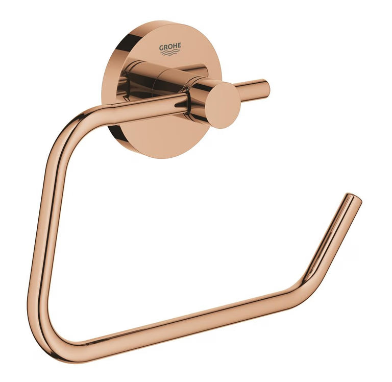 ESSENTIALS TOILET PAPER HOLDER WITHOUT COVER - GROHE -  ( WARM SUNSET - G5 - ESSENTIALS - 0x0 mm - 0inchX0inch )