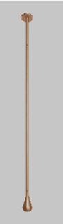 EXTENSION PIPE 200 MMFOR CEILING MOUNTED BASIN SPOUT - AQUANT - ( BRUSHED ROSE GOLD - - 200x0 mm - 8inchX0inch )