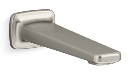 KALLISTA PER SE WALL-MOUNT BATH SPOUT W/O DIVERTER - KOHLER LUXURY -  ( BRUSHED NICKEL - LUXURY - 0x15 mm - 0inchX0.5inch )