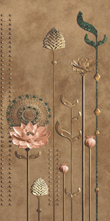 GLITER BROWN DECOR B HL - INDIAN TILES - ( - CRIST DECOR - 1200x600 mm - 48inchX24inch)