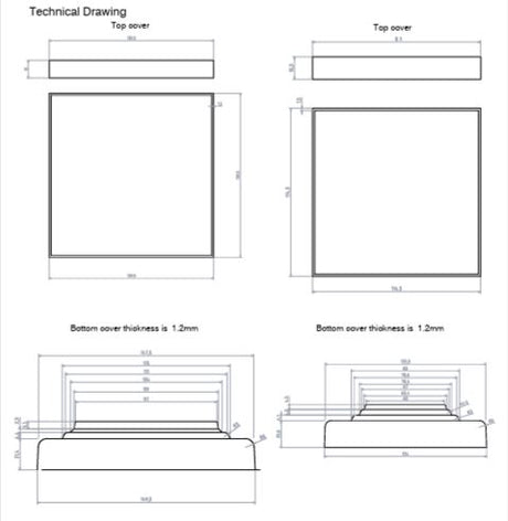 304 SS TILE INSERT WITH ANTI COCKROACH - AQUANT -  ( CHROME -  - 125x125 mm - 5inchX5inch )