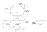 VIVE OVAL VESSEL BATHROOM SINK, NO OVERFLOW, WITHOUT DECK – KOHLER PREMIUM -  ( CASHMERE - PREMIUM - 547x397 mm - 21.88inchX15.88inch )