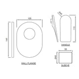 EXPOSED PART KIT OF SL IN WALL - JAQUAR FAUCETS - (BLUSH GOLD BRIGHT PVD - LAGUNA - 0x15 mm - 0inchX0.5inch)