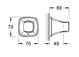 GRANDERA SHOWER HOLDER - GROHE -  ( CHROME - G5 - GRANDERA - 0x15 mm - 0inchX0.6inch )