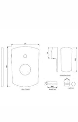 S.L. CON DIVERTOR W/BUTTON ON TOP - JAQUAR FAUCETS -  ( ANTIQUE BRONZE - KUBIX PRIME - 0x15 mm - 0inchX0.5inch )