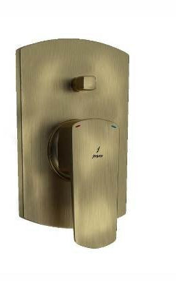 S.L. CON DIVERTOR W/BUTTON ON TOP - JAQUAR FAUCETS -  ( ANTIQUE BRONZE - KUBIX PRIME - 0x15 mm - 0inchX0.5inch )