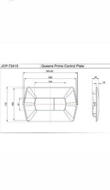 CONTROL PLATE QUEENS PRIME - JAQUAR CISTERN - (BLACK MATT - FLUSH PLATES - 0x0 mm - 0inchX0inch)