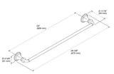 DEVONSHIRE TOWEL BAR - KOHLER PREMIUM -  ( POLISHED CHROME - PREMIUM - 0x600 mm - 0inchX24inch )
