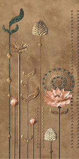 GLITER BROWN DECOR A HL - INDIAN TILES - ( - CRIST DECOR - 1200x600 mm - 48inchX24inch)