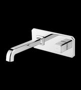 WALL MOUNTED BRASS BASIN MIXER WITH SIDE KNOB CONTROL FOAM FLOW - AQUANT - ( CHROME - REGALIA SERIES - 0x15 mm - 0inchX0.5inch )