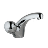 SWAN NECK TAP LEFT - JAQUAR FAUCETS - ( CHROME - CLARION QUARTER TURN - 0x15 mm - 0inchX0.5inch )