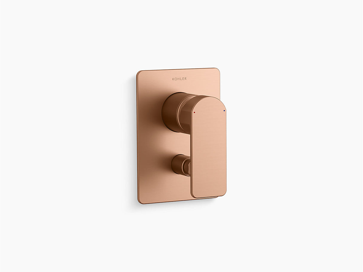 PARALLEL AT235 RBS TRIM - KOHLER PREMIUM -  ( VIBRANT BRUSHED ROSE GOLD - PREMIUM - 0x15 mm - 0inchX0.5inch )