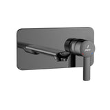 EXPOSED PART KIT OF SINGLE LEVER BASIN MIXER WALL MOUNTED - JAQUAR FAUCETS -  ( BLACK CHROME - FUSION PRIME - 0x15 mm - 0inchX0.5inch )