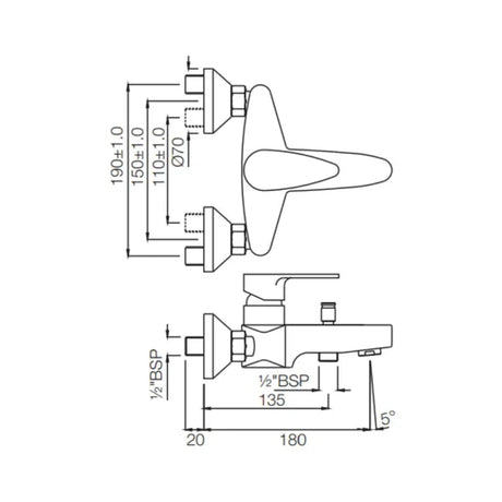 FLUSH VALVE WITH ELBOW - JAQUAR FAUCETS - ( ANTIQUE COPPER - FLUSH VALVE - 0x32 mm - 0inchX1.28inch )