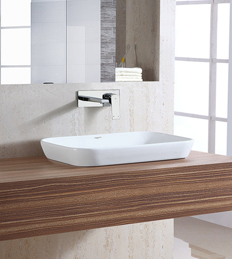 SEMI COUNTER WASH BASIN - AQUANT - ( WHITE - - 515x340 mm - 20inchX13inch )