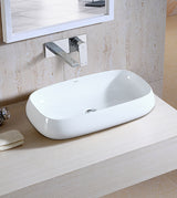 WASH BASIN TABLE TOP - AQUANT -  ( WHITE -  - 715x410 mm - 28.5inchX16inch )
