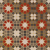 RED CARNIVAL HL - DESIGNER TILES -  (  - 3RD FRD GLD & SILVR EDITN VITR.TILE - 300x300 mm - 12inchX12inch )