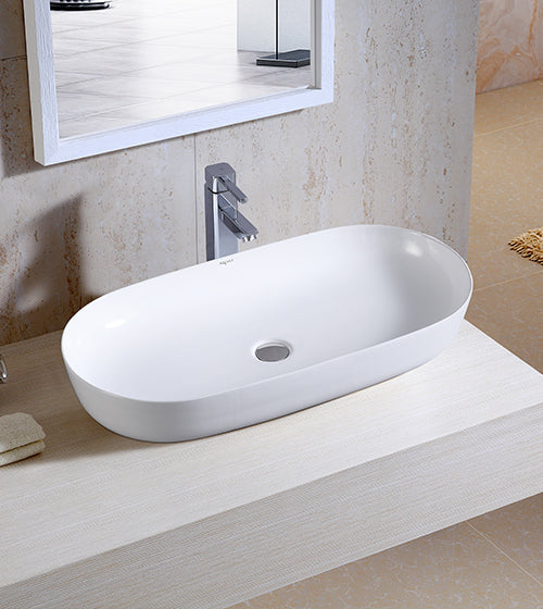 WASH BASIN TABLE TOP - AQUANT - ( WHITE - - 810x400 mm - 32inchX16inch )