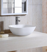 WASH BASIN TABLE TOP - AQUANT -  ( WHITE -  - 360x350 mm - 14inchX14inch )