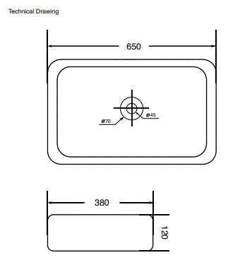 TABLE MOUNTED WASH BASIN - AQUANT -  ( ROSE GOLD / WHITE -  - 650x380 mm - 26inchX15.2inch )