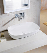 TABLE TOP WASH BASIN - AQUANT -  ( WHITE -  - 600x380 mm - 24inchX15inch )