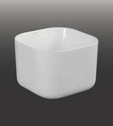 TABLE MOUNTED CERAMIC TABLE MOUNTED POT BASIN - AQUANT -  ( WHITE -  - 405x405x280 mm - 16.2inchX16.2inchX11.2inch )