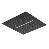 DUOFLO SHOWER SQUARE SHAPE TWO FUNCTIONS, RAIN AND WATERFALL - JAQUAR FAUCETS - ( BLACK MATT - DUOFLO SHOWER - 350x350 mm - 14inchX14inch )