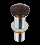 WASTE COUPLING WITH POP-UP FULL THREAD FOR STONE WASH BASIN – AQUANT - (RED MARBLE -  - 32x120 mm - 1.28inchX4.8inch)