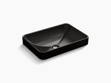 FOREFRONT TM F/M RECTANGLE W/O FAUCET DECK WASH BASIN - KOHLER PREMIUM -  ( BLACK - PREMIUM - 575x410 mm - 23inchX16.4inch )