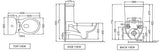 EWC W/M EX W/S.C+CIST+FIT(2PC SET)- JAQUAR SWARE - ( WHITE - CONTINENTAL - 0x0 mm - 0inchX0inch )