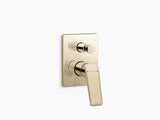 ENGAGE AQUA TURBO 230 VALVE TRIM WITH DIVERTER - KOHLER PREMIUM -  ( VIBRANT FRENCH GOLD - PREMIUM - 0x15 mm - 0inchX0.5inch )