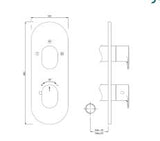 AQUAMAX EXPOSED PART KIT OF THERMOSTATIC SHOWER MIXER WITH 3-WAY OUTLET & SLEEVE (COMPATIBLE WITH ALD-683N)- JAQUAR FAUCETS -  ( ANTIQUE BRONZE - OPAL PRIME - 0x15 mm - 0inchX0.5inch )