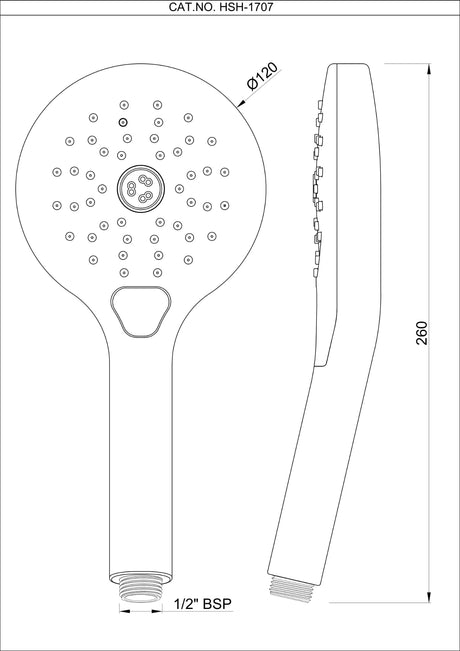 MEDLEY HAND SHOWER 120MM ROUND SHAPE TRIFLOW (SWIRL, MASSAGE & RAIN)ABS BODY WITH RUBIT CLEANING SYSTEM WITHOUT HOSE - JAQUAR FAUCETS - ( BLUSH GOLD PVD - MEDLEY SHOWER - 0x15 mm - 0inchX0.5inch )
