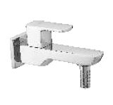 NOZZLE WASHING MACHINE BIB COCK W/FLANGE - IPM -  ( CHROME - CUBE PRIMA - 0x15 mm - 0inchX0.6inch )