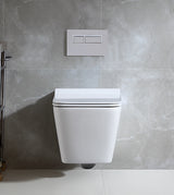 WALL HUNG TOILET W/SLIM SEAT COVER ( BOLT DISTANCE 7INCH) - AQUANT - ( WHITE - - 0x0 mm - 0inchX0inch )