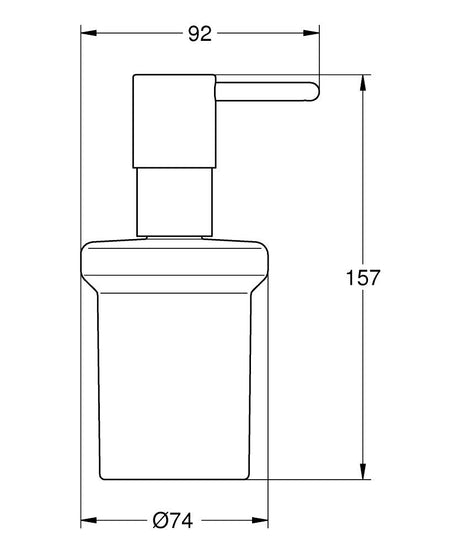 ESSENTIALS SOAP DISPENSER - GROHE -  ( CHROME - G3 - ESSENTIALS - 0x0 mm - 0inchX0inch )