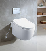 WALL HUNG WC SWIRI FLUSHING W/BIDET S/C ( BOLT DISTANCE 7INCH) - AQUANT - ( WHITE - - 0x0 mm - 0inchX0inch )